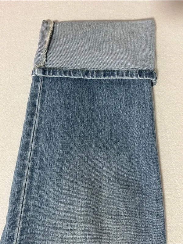Vici Medium Blue High-Rise Cropped Straight Jeans - Image 4