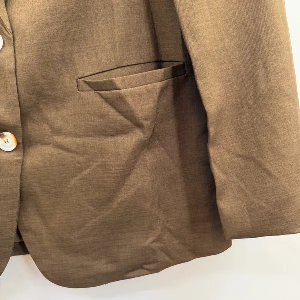 PrettyGarden Blazer Womens M Brown NWT Tailored Business Career Work Jacket - Image 4
