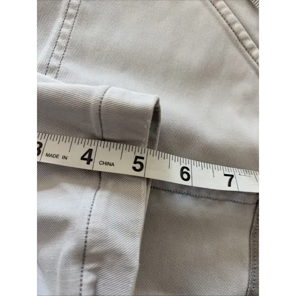 Spanx Twill Shorts Womens Size M Gray Pull On Shaping Utility Pockets Stretch - Image 7
