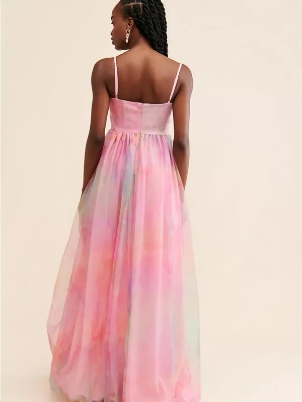 Hutch Anthropologie Rainbow Tulle Pixie Gown High Low Party Dress Size 10 - Image 3