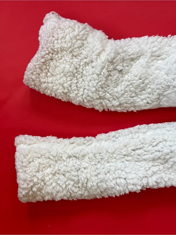 Cozy Blue Sherpa-Lined Holiday Light Socks - Image 3