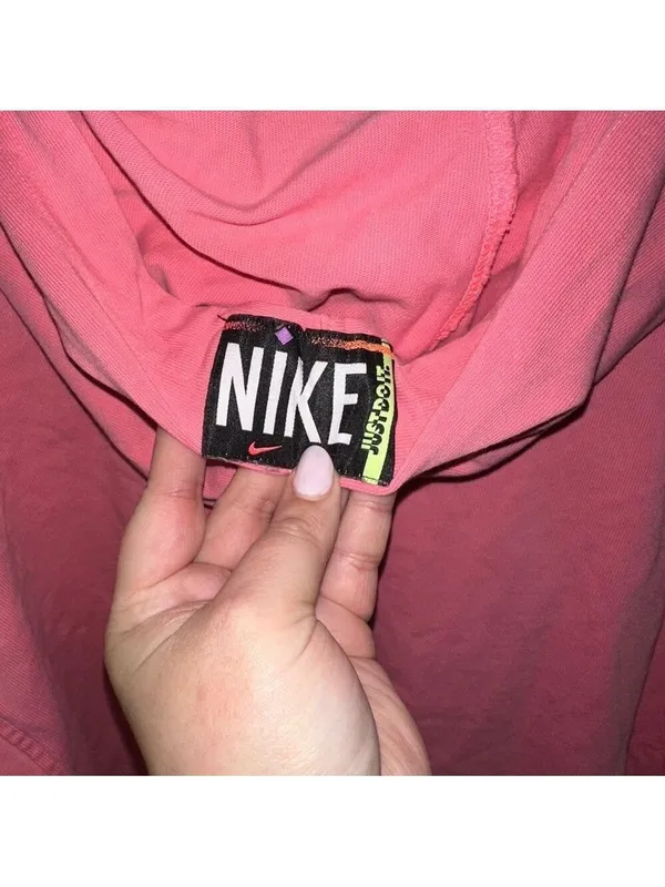 Nike Women's Sportswear Washed Hoodie, Pink, Plus Size 2XL - Image 6