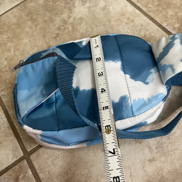 Adidas‎ Cloud Tie Dye Waist Bag Blue White Fanny Pack Sporty Crossbody Bag - Image 7