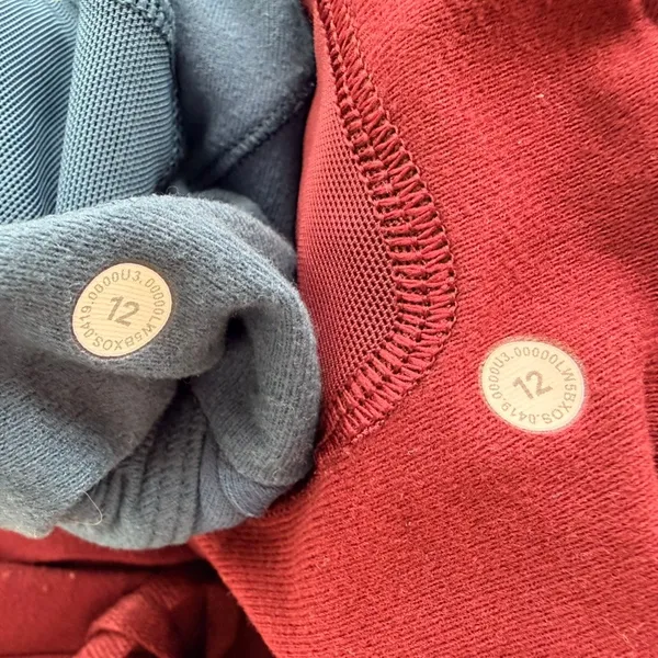 Lululemon Ready To Rulu Pant Size 12 2pc Set Garnet Red Night Diver Teal As-Is* - Image 4