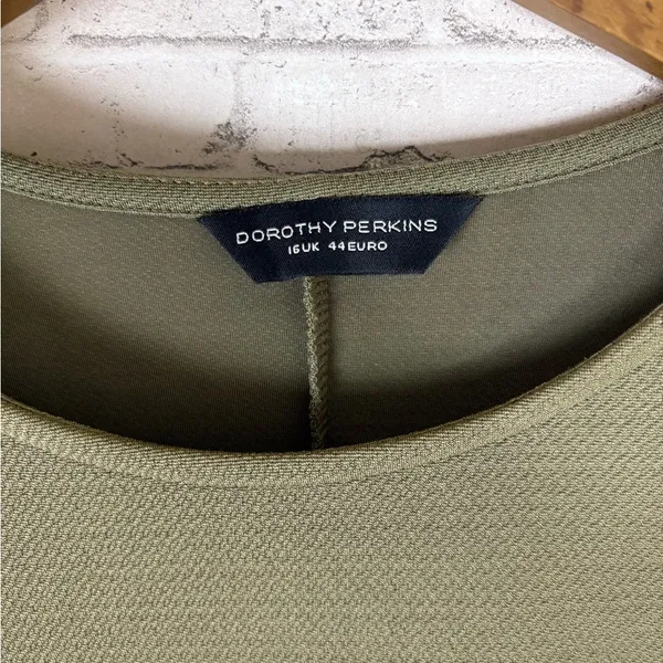 Dorothy Perkins Olive Green Midi Dress - Image 3