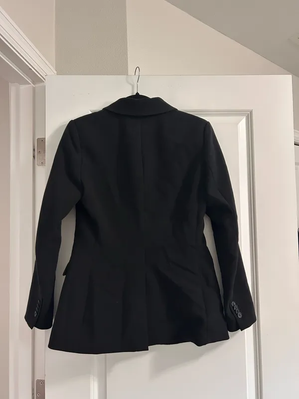 Black Double-Breasted Blazer Cardigan - H&M Size Small - Image 4