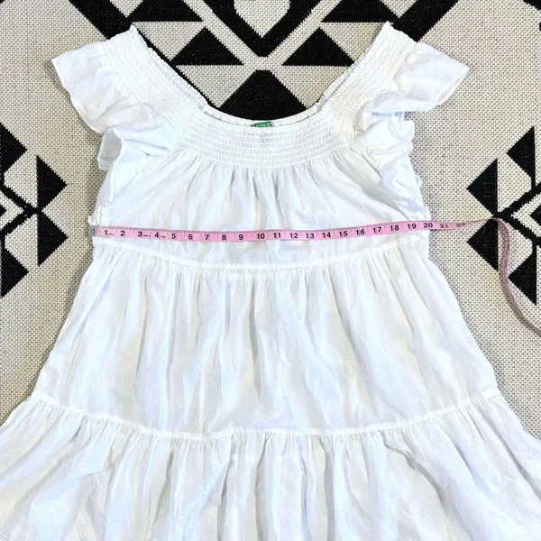 J. Crew Flutter Sleeve Voile Mini Dress in White Large - Image 5