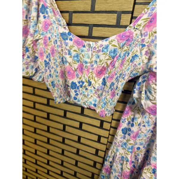Salt Water Luxe Pink Floral Two Piece Skirt Set‎ Size Medium - Image 2