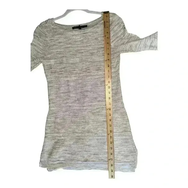 White‎ House Black Market Gold/Tan Tunic Sweater, Small - Image 8