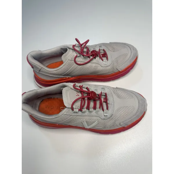 Vionic Walk Max Sierra Women Sneaker Sc 7 Oyster/Viva Magenta Orthotic Shoe - Image 4