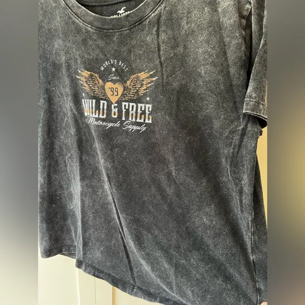 Hollister‎ Women’s Marble Wild & Free T Shirt Size S - Image 8