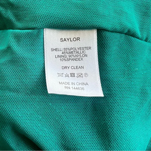 SAYLOR Alorna Midi Dress Metallic Pleat One Shoulder Size XS Homecoming Prom - Image 11