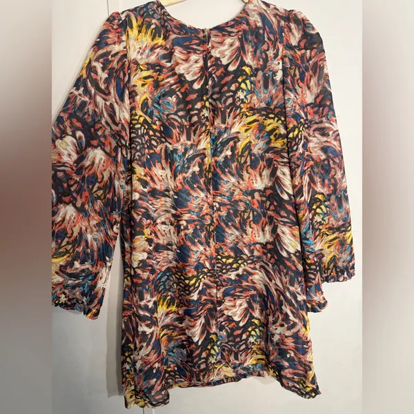 Love, Fire Multicolor Abstract Dress - Image 4