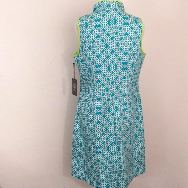 Vince Camuto abstract print sleeveless sheath dress women’s Size 6 multicolor - Image 4