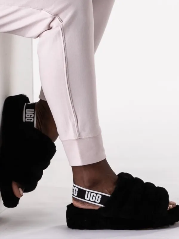 UGG black Fluff Yeah Slide Slippers size 9 - Image 2
