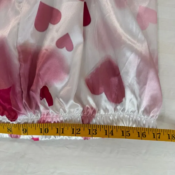 Women's Two Piece Silky Pink Long Sleeve and Pant Pajamas Size XXL #260422 - Image 9