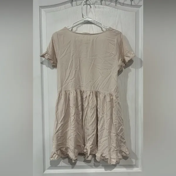 Final Price Anthropologie Cream Ladies Dress - Image 8