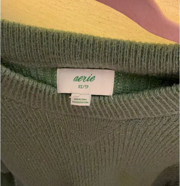 Green Oversized Aerie Sweater - Image 2
