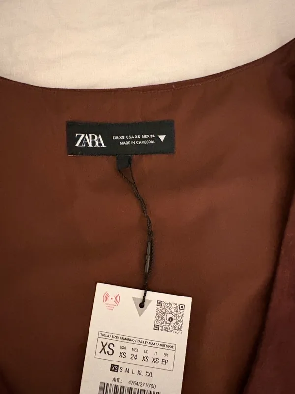 Zara NWT Suede Dress - Image 4