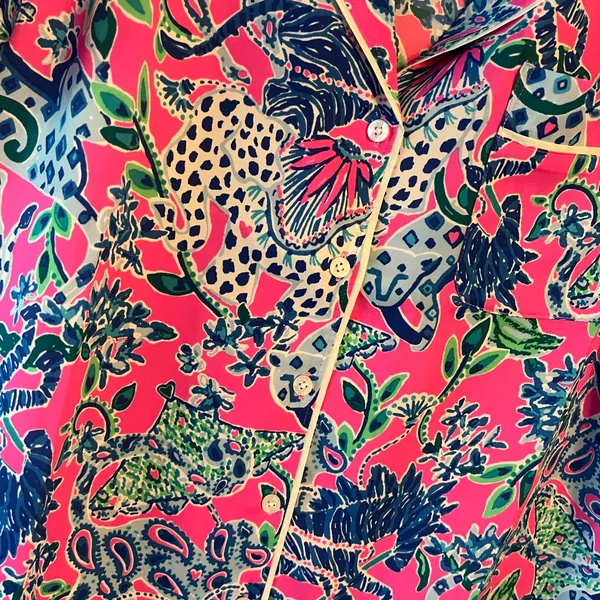 {Lilly Pulitzer} Brand New PJ Woven Short Sleeve Top - Image 6