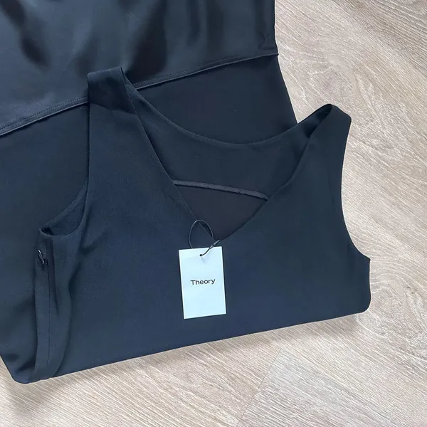 NWT Theory Flirty Flare Dress V-shaped Cutout Back, Cocktail Evening Dress - Image 12