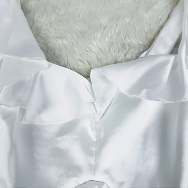 SHOW ME YOUR MUMU‎ Reese White Ruffle Dress Size 1X Bridal Shower Beach Wedding - Image 5