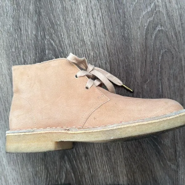 Clarks Tan Ankle Boots 7 Lace Up leather booties - Image 11