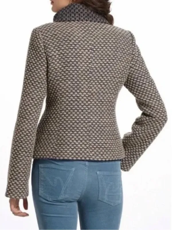 Anthropologie Tabitha Women’s Ottawa Pea Coat Double Breasted Size Small Wool - Image 2
