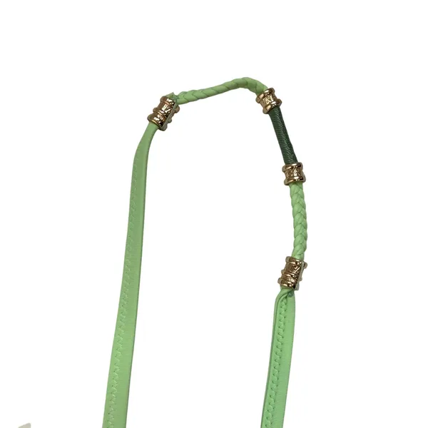 Aerie Beaded One‎ Shoulder Swimsuit L Lime Green One Piece NWT Beach Glam - Image 5
