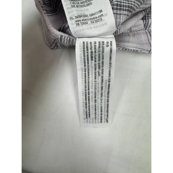 Hollister Ultra High-Rise Plaid Mini‎ Skirt Lavender Purple Grey Small NWT - Image 7