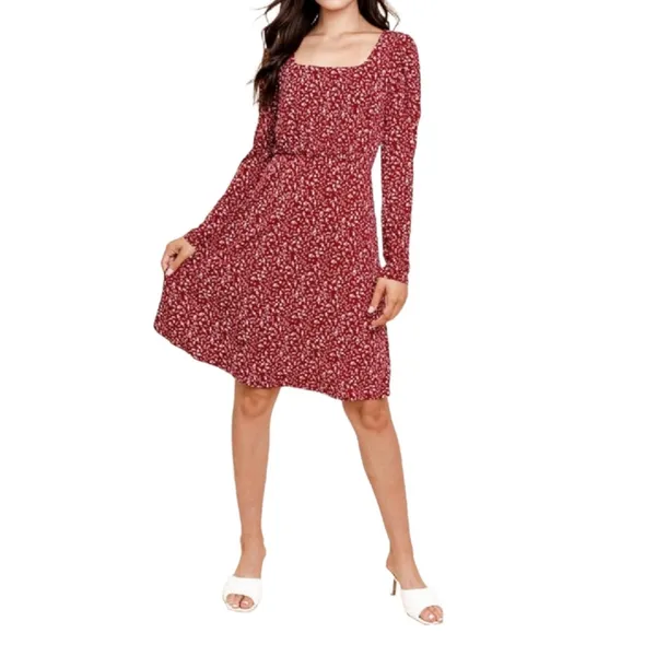 Gilli’s Angelina Rust Fit and Flare Dress L - Image 2