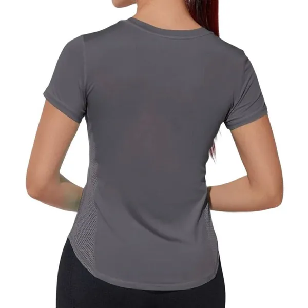 Running Breathable Sports Tee in Gray, Size M​​​​ - Image 2