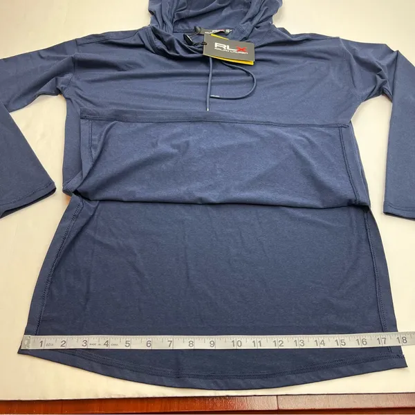 RLX Ralph Lauren Lux Carbon Spring Navy Heather Womens Golf Hoodie Size XS‎ NEW - Image 13