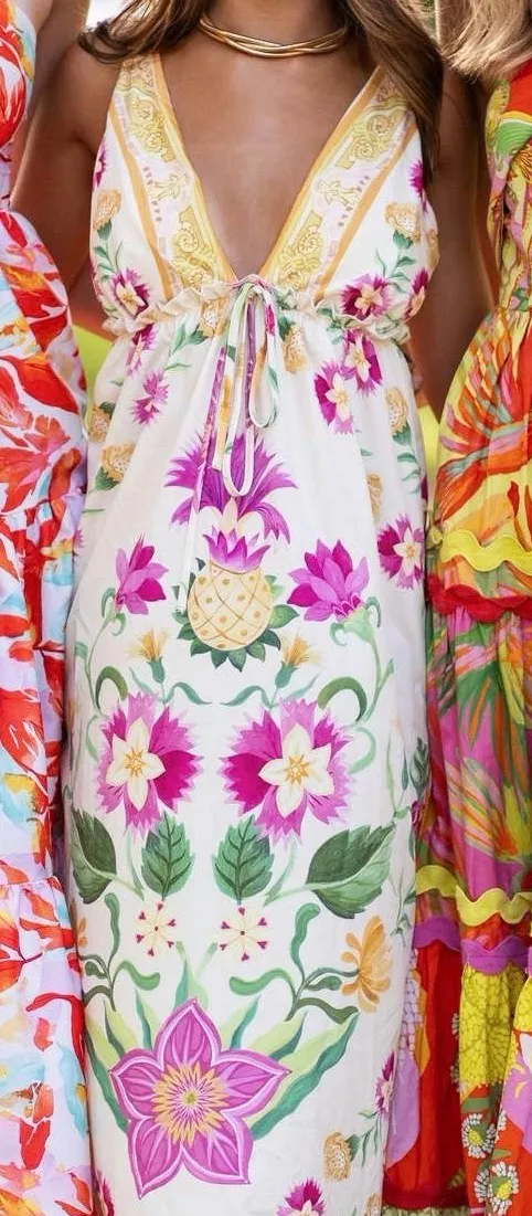 Floral maxi dress Multiple Size 0 - Image 2