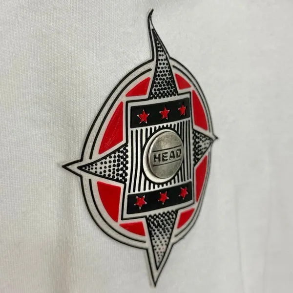 Vintage 80s 90s Head Red White Black Ski Windbreaker Women's Sweatshirt size S - Image 7