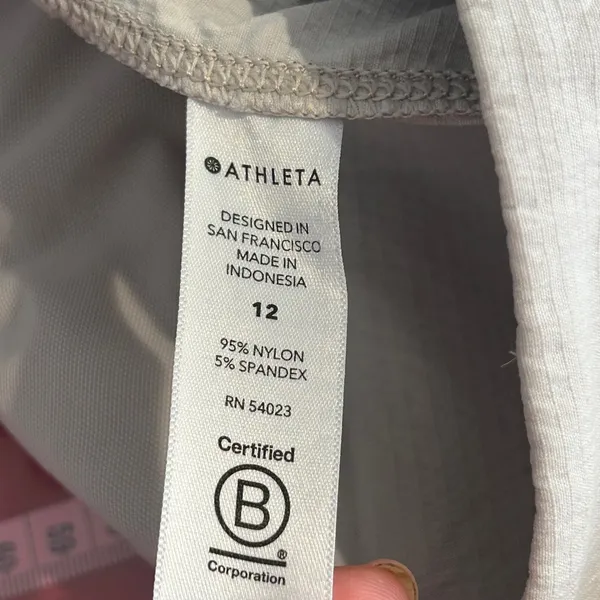Athleta‎ Trekkie Hike Pant Womens 12 Light Gray Adjustable Leg Outdoor Hiking - Image 7
