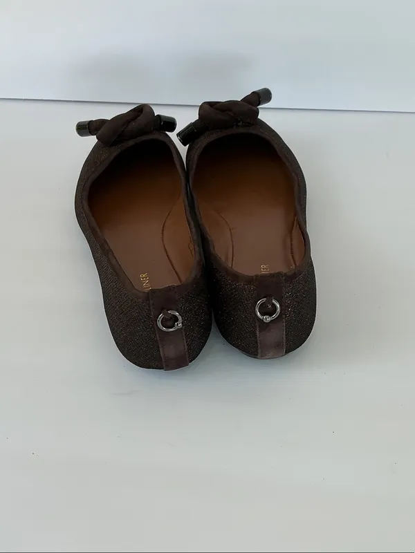 Donald J. Pliner Dark Brown Knot Toe Ballet Flats - Image 5