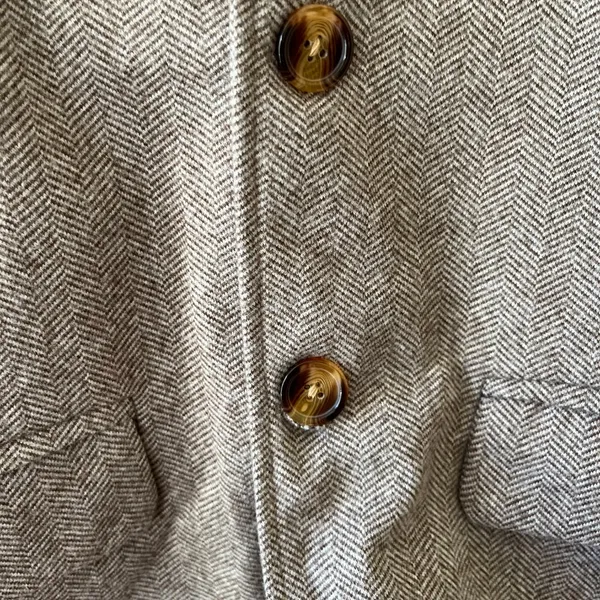 Unbranded Sz XL Wool Lined Blazer Jacket Coat‎ Pockets 3 Buttons Down - Image 6