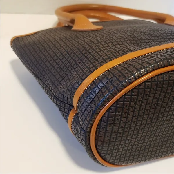 Ted Lapidus Paris Signature Vintage Leather Bag EUC - Image 4