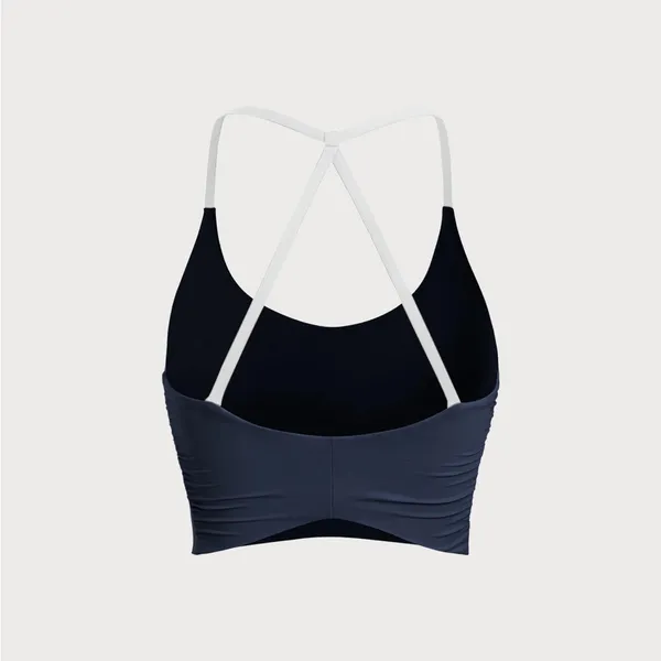 Berlook Activewear Navy Halter Sports Bra - Light Support - Image 6
