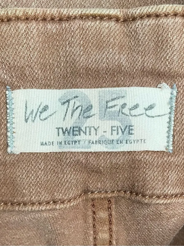 Free People We The Free Jayde Flare Jeans Mesa Brown Wash Sz 25 Boho Festival - Image 9