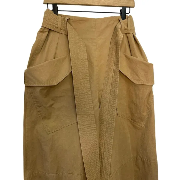 AMUR Lisette Cargo Pant Size Medium Tan Brown‎ Revolve Paper Bag Jogger Luxury - Image 9