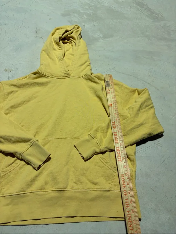 Weworewhat Yellow Hooded Sweatshirt cotton XS - Image 6