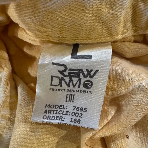 Yellow Pearl-Studded Denim‎ Jeans – Women’s Size L. NWT - Image 13