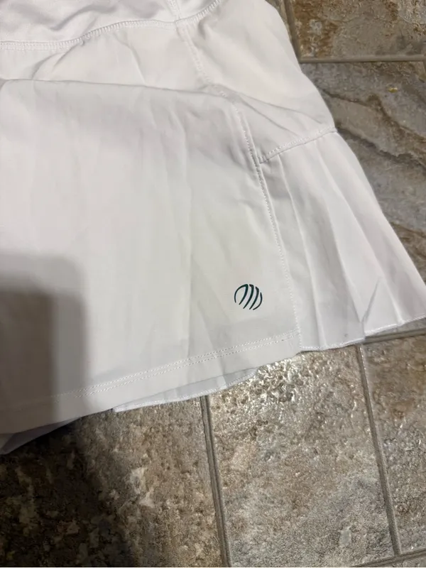 MPG White Pleated Tennis Skort Size M - Image 7