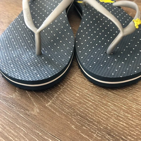 NWOT Freewaters REI Scooter Flip Flop Sandals 8 Navy Yellow - Image 3