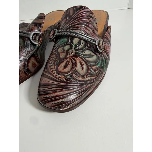 Patricia Nash Leather Slip On Mules Womens Size 6 - Image 10