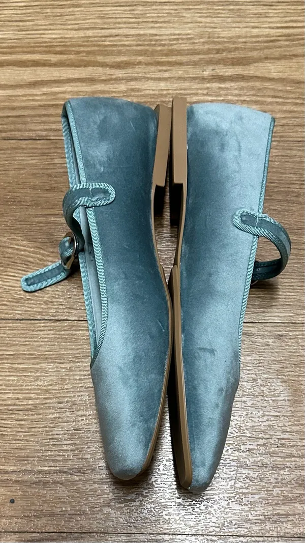 ZARA flat velvet ballet shoes - Image 3