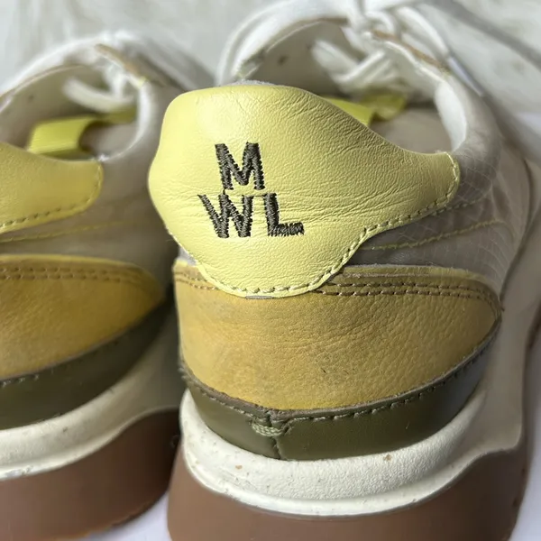 Madewell MWL Sneaker Shoes Women Beige Leather Lace Up Casual Athletic size 5.5. - Image 11