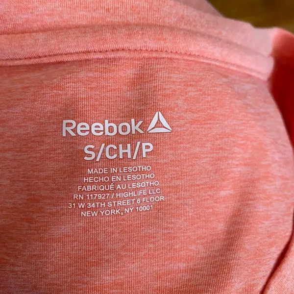 Reebok Women's Pink Long Sleeve Workout Top Size S - Image 7